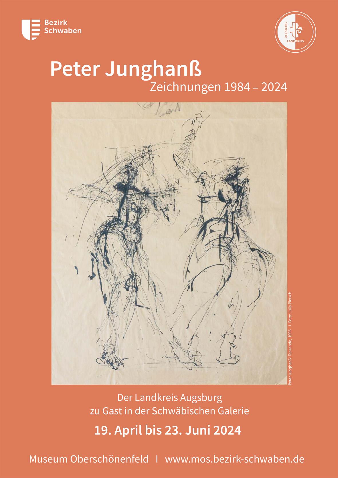 Ausstellungsplakat mit Foto einer Zeichnung